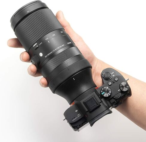 Sigma 100-400mm F5-6.3 DG DN OS Contemporary Lens 750965 for Sony E-Mount Full Frame Mirrorless Cameras Bundle w/Deco Gear Photography Backpack Case + Filter Kit + 64GB Card + Monopod + Accessories in Saudi Arabia