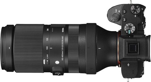 Sigma 100-400mm F5-6.3 DG DN OS Contemporary Lens 750965 for Sony E-Mount Full Frame Mirrorless Cameras Bundle w/Deco Gear Photography Backpack Case + Filter Kit + 64GB Card + Monopod + Accessories in Saudi Arabia