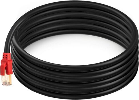 كابل إيثرنت Hftywy Cat 8 بطول 6 أقدام كابل إيثرنت Cat 8 كابل تصحيح الشبكة 40 جيجابت في الثانية 2000 ميجاهرتز SSTP LAN أسلاك Cat 8 إيثرنت سلك كابل إنترنت عالي السرعة لجهاز التوجيه والمودم والألعاب PS4 وXbox in Kuwait