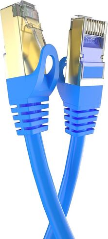 Postta CAT7 (10 قدم) 10 جيجابت 600 ميجا هرتز شبكة إيثرنت تصحيح كابل SSTP/SFTP مزدوج محمي RJ45 LAN الحبل -1 حزمة (أزرق) in Kuwait