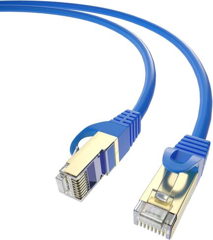 Postta CAT7 (10 قدم) 10 جيجابت 600 ميجا هرتز شبكة إيثرنت تصحيح كابل SSTP/SFTP مزدوج محمي RJ45 LAN الحبل -1 حزمة (أزرق) in Kuwait