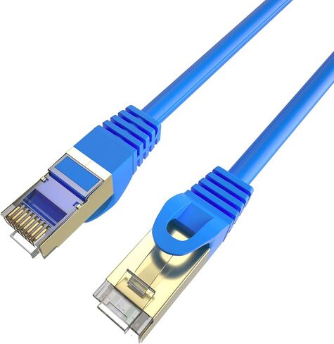 Postta CAT7 (10 قدم) 10 جيجابت 600 ميجا هرتز شبكة إيثرنت تصحيح كابل SSTP/SFTP مزدوج محمي RJ45 LAN الحبل -1 حزمة (أزرق) in Kuwait