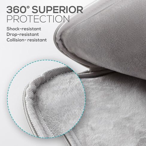 جراب آيباد برو 11 2018 جديد، Nacuwa 9.7-10.5 بوصة جراب تابلت متوافق مع آيباد إير / إير 2، آيباد 1/2/3/4، آيباد ميني، جالاكسي آيباد، مناسب لأقلام ابل ولوحة مفاتيح ذكية مع جيب رمادي in Kuwait