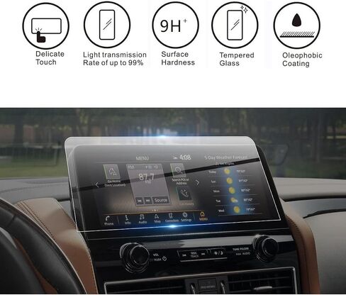 شاشة حماية متوافقة مع انفينيتي QX80 2023 مقاس 12.3 انش، شاشة لمس من الزجاج المقوى، شاشة لمس QX80 مقاس 12.3 انش in Saudi Arabia