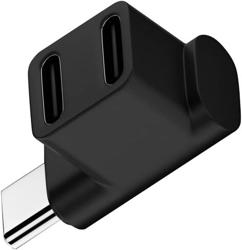 10Gbps USB3.0 Type C Male to Dual Female Power Data Splitter Adapter Up Angled Compatible with Steam Deck Laptop in Kuwait
