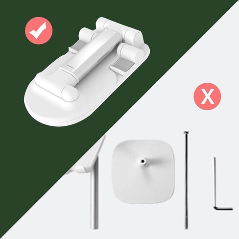 TAPMEI Cellphone Stand Adjustable & Foldable with Heavy and Thickened Metal Base for Desk Compatible with Smartphone Tablets and All 4-13 Inches Devices in Kuwait