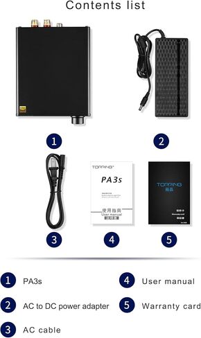 مضخم الطاقة PA3S MA120702 x 2 فئة D متوازن بالكامل ذو طرف واحد AMP 80 وات x 2 RCA TRS مضخم صوت ستيريو منزلي (أسود) in Kuwait
