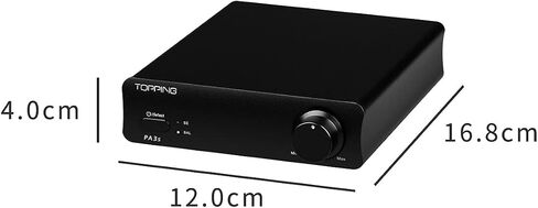 مضخم الطاقة PA3S MA120702 x 2 فئة D متوازن بالكامل ذو طرف واحد AMP 80 وات x 2 RCA TRS مضخم صوت ستيريو منزلي (أسود) in Kuwait