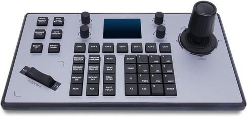 Vastaint PTZ Controller Camera Controller for PTZ (Pan/Tilt/Zoom) Camera PTZ Joystick for Dome Camera PTZ Keyboard for Visca Pelco Camera with RJ45 RS232 RS422 Port LCD Screen and More in Saudi Arabia