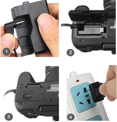 استمتع بمحول طاقة تيار متردد ACK-E10 فريد من نوعه LP-E10 بطارية دامية DR-E10 DC طقم شاحن متوافق مع كاميرات Canon EOS Rebel T3 T5 T6 T7 1100D 1200D 1300D 1500D 2000D، Kiss X50 X70 X80 X90 in Kuwait