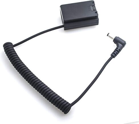 Fotga Extendable Power Cable Adapter for DC Connector to Decoded DC Coupler Dummy Battery NP-FW50 for Sony A7 A7R A7S II A5100 A6000 A6100 A6300 A6400 A6500 DSC-RX10 II III IV ZV-E10 Vlog Camera in Saudi Arabia