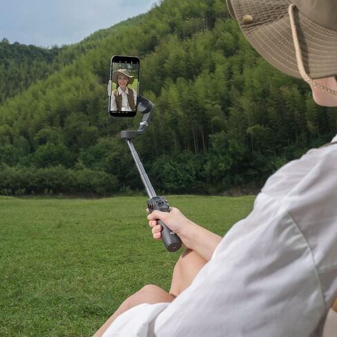 مثبت جيمبال DJI Osmo Mobile 6 للهواتف الذكية، جيمبال للهاتف ثلاثي المحاور، قضيب تمديد مدمج، تتبع الأشياء، محمول وقابل للطي، مثبت مدونة فيديو، رمادي داكن in Kuwait