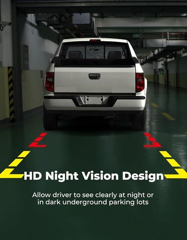 ISSYAUTO Backup Camera Compatible with 2006-2014 Ridgeline Truck Rear View Camera Tailgate Handle Backup Camera, Fits Aftermarket Display in Kuwait