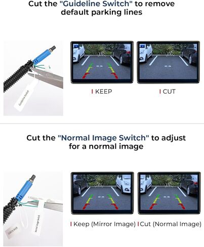 ISSYAUTO Backup Camera Compatible with 2006-2014 Ridgeline Truck Rear View Camera Tailgate Handle Backup Camera, Fits Aftermarket Display in Kuwait