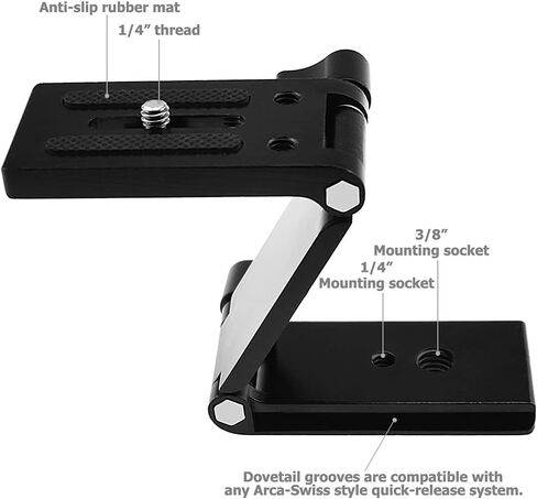 راس امالة مرن TH-001 من نوتريكت مع مادة خليط معدني من الالومنيوم للكاميرا ومتوافق مع نظام اركا سويس سريع الفك in Kuwait