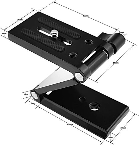 راس امالة مرن TH-001 من نوتريكت مع مادة خليط معدني من الالومنيوم للكاميرا ومتوافق مع نظام اركا سويس سريع الفك in Kuwait