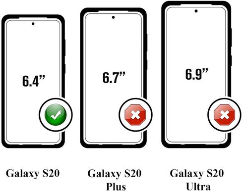 WallSkiN Case for Galaxy S20 (6.2") Heavy Duty Full Body Military Grade Drop Protection Carrying Cover Holder | Holster for Men Belt with Clip Stand – Black/Black in Kuwait