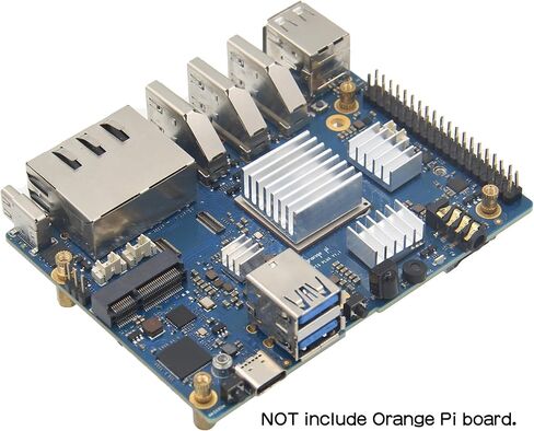 مبددات حرارة eleUniverse Orange Pi 5 Plus، 4 قطع من المبددات الحرارية من الألومنيوم مع شريط لاصق موصل حراري متوافق مع Orange Pi 5 Plus in Kuwait