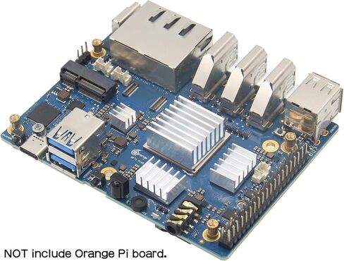 مبددات حرارة eleUniverse Orange Pi 5 Plus، 4 قطع من المبددات الحرارية من الألومنيوم مع شريط لاصق موصل حراري متوافق مع Orange Pi 5 Plus in Kuwait