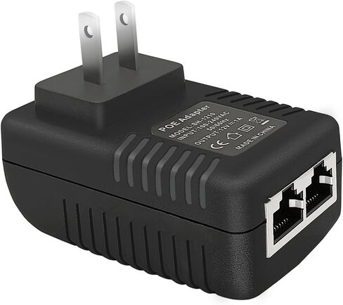 MTDZKJG 12V 1A POE Injector، مقبس الحائط 12V محول إيثرنت سلبي IEEE 802.3af متوافق مع 10/100 ميجابت في الثانية، يستخدم لأجهزة توجيه كاميرا IP AP للكمبيوتر المدمجة ومختلف أجهزة الشبكة الأخرى بقدرة 12 وات 12 فولت in Saudi Arabia