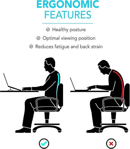Steepy Laptop Stand Riser إسفين دعم مكتب مكتب التهوية ملحق تبريد البلاستيك المحمول خفيف الوزن متوافق مع الأجهزة اللوحية والهواتف الذكية (المحيط الأزرق) in Kuwait