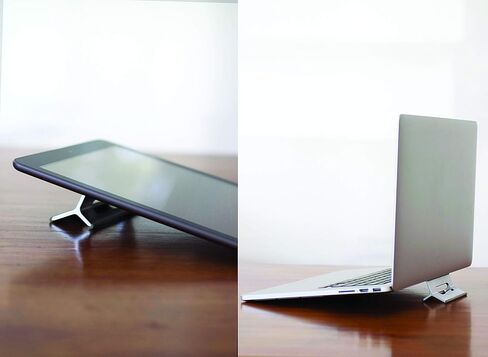 Steepy Laptop Stand Riser إسفين دعم مكتب مكتب التهوية ملحق تبريد البلاستيك المحمول خفيف الوزن متوافق مع الأجهزة اللوحية والهواتف الذكية (المحيط الأزرق) in Kuwait