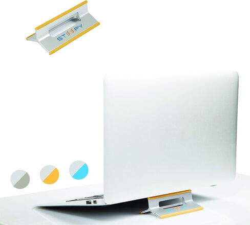 Steepy Laptop Stand Riser إسفين دعم مكتب مكتب التهوية ملحق تبريد البلاستيك المحمول خفيف الوزن متوافق مع الأجهزة اللوحية والهواتف الذكية (المحيط الأزرق) in Kuwait
