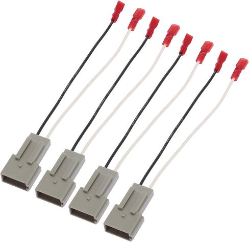 4PCS 72-5512 Car Speaker Wiring Harness Connector Adapter Plug for Ford for F-150 F350 for Mustang 1994-2004 for Ranger Mercury Sable 1990-1999，for Lincoln Town 1990-2002 Door Speakers Wire Harness in Kuwait