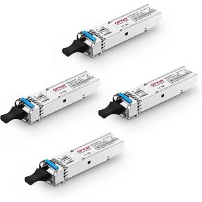 Tongyu 1000BASE-LX SFP إلى LC وضع واحد 1.2G وحدة إرسال واستقبال ألياف لـ Cisco، TP-Link، Huawei، Meraki، Ubiquiti، Mikrotik، Fortinet، D-Link، Supermicro in Kuwait