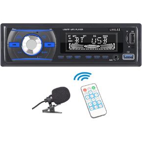 راديو سيارة ستيريو للسيارة من ال اكس كيه ال اس زد، راديو بلوتوث سينغل دين LCD مع تحكم عن طريق التطبيق، مشغل MP3 يدعم المكالمات بدون استخدام اليدين، راديو ايه ام/اف ام، مدخل AUX TF/EQ/USB شحن سريع in Kuwait