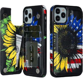 HAOPINSH for iPhone 11 Pro Wallet Case with Card Holder, White Leopard Cheetah Pattern Back Flip Case PU Leather Kickstand Card Slots Case for Women Girls, Double Magnetic Clasp Shockproof Cover 5.8"