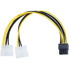 4 Pin Molex to 6 Pin Video Card GPU Power Supply Cable 8.6’’ 22cm in Kuwait
