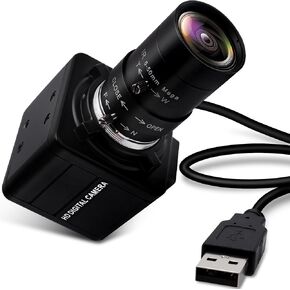 كاميرا ويب USB IFWATER 4K Ultra HD 5-50 مم، عدسة تكبير يدوية USB، كاميرا USB 2160P مع مستشعر IMX317، كاميرا ويب 10X Varifocus تدعم كاميرا ويب USB قريبة لنافذة/Linux/Raspberry Pi، ميكروفون مدمج in Kuwait