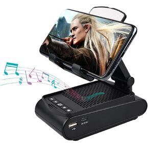 هدايا للرجال والنساء، حامل الهاتف الخلوي مع مكبر صوت بلوتوث، حامل كمبيوتر لوحي محمول قابل للتعديل غير قابل للانزلاق، أدوات تقنية سطح المكتب، أشياء رائعة للأولاد والبنات، أفكار هدايا عيد ميلاد فريدة للأم والأب in Kuwait