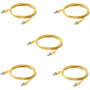3 Feet Cat5e UTP Molded Patch Cord, Yellow, 2-Pack (CNE437687) in Saudi Arabia