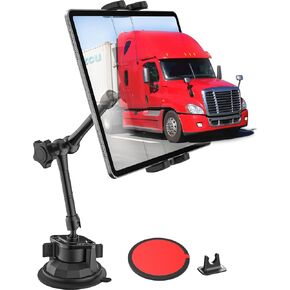 حامل تابلت Aozcu Truck، [شفط قوي للغاية] حامل تابلت عالي التحمل لشبه شاحنة/بيك اب/شاحنة/سيارات الدفع الرباعي، حامل لوحة القيادة للزجاج الأمامي للسيارة لجهاز iPad Pro Air Mini، Galaxy Tab، Z Fold، أجهزة 4-12.9 بوصة in Kuwait