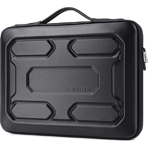 DOMISO 17 inch Laptop Sleeve with Handle Shockproof Computer Bag Waterproof EVA Protective Carrying Case for 17.3" MSI GS73VR Stealth Pro/HP Envy 17/LG Gram 17"/ROG Strix GL702VS, Black