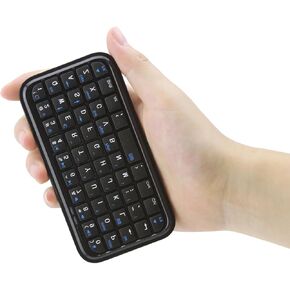 لوحة مفاتيح لاسلكية قابلة لإعادة الشحن بتقنية البلوتوث 3.0 لوحة مفاتيح لاسلكية صامتة للغاية، صغيرة الحجم ومحمولة وجيب صغير ولوحة مفاتيح للسفر ولوحة مفاتيح لاسلكية نحيفة للكمبيوتر المحمول والكمبيوتر المحمول والهواتف الذكية والأجهزة اللوحية in Kuwait