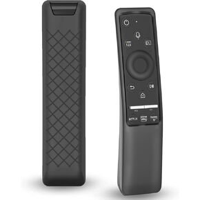 Case Compatible with Samsung Smart TV Remote Controller BN59 Series, Light Weight Silicone Cover Protector Shockproof Anti-Slip Remote Skin Sleeve - Black (Glow Blue) in Kuwait