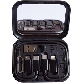 كابل بطاقة كابل USB C إلى C للشحن/نقل البيانات مع 3 موصلات، محول من النوع C إلى USB A/Micro USB/Light 8P متوافق مع أجهزة iOS/Micro USB وأجهزة Type-C in Kuwait