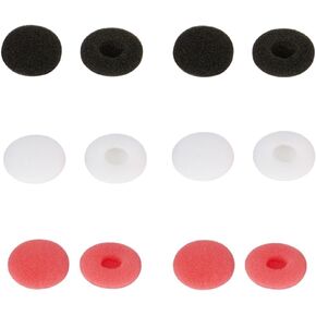 6 Pairs Foam Ear Pads Cushion Earpads Pillow Sponge Earmuff Cover Cups Compatible with 13mm-18mm Earpiece Headphone Two Way Radio Walkie Talkie Earpiece（Black） in Kuwait