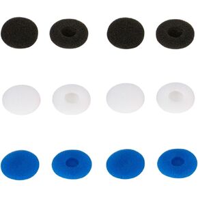 6 Pairs Foam Ear Pads Cushion Earpads Pillow Sponge Earmuff Cover Cups Compatible with 13mm-18mm Earpiece Headphone Two Way Radio Walkie Talkie Earpiece（Black） in Kuwait