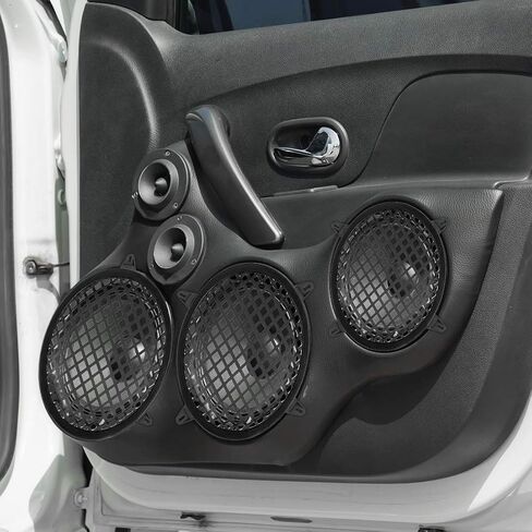 غطاء مكبر صوت X AUTOHAUX مقاس 6.5 بوصة مزود بشبكة معدنية ومضخم صوت شواء وواقي بوق للسيارات in Saudi Arabia