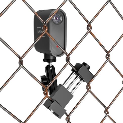 حامل سياج للهاتف للبيسبول، حامل سياج للهواتف الذكية GoPro، Mevo Start، محمول، سهل الاستخدام، سبائك الألومنيوم، لتسجيل ألعاب البيسبول والكرة اللينة وألعاب التنس (صغيرة) in Kuwait