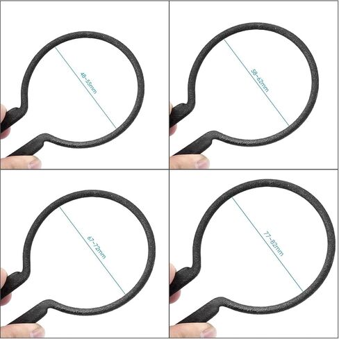 طقم مفتاح ربط مرشح عدسة الكاميرا 4 قطع من NEWKS، مجموعة أدوات مفاتيح إزالة معدنية مطلية بالمطاط، تناسب مرشح CPL/UV/ND 48-55،58-62،67-72،77-82 مم لعدسة Canon، Nikon، Sony، Fujifilm، أوليمبوس وغيرها من كاميرات DSLR in Kuwait