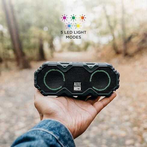 Altec Lansing LifeJacket Mini - Waterproof Bluetooth Speaker with Lights, Portable Wireless Speaker for Pool, Beach, Hiking, Sports, Camping, 16 Hour Playtime, Floats in Water in Saudi Arabia