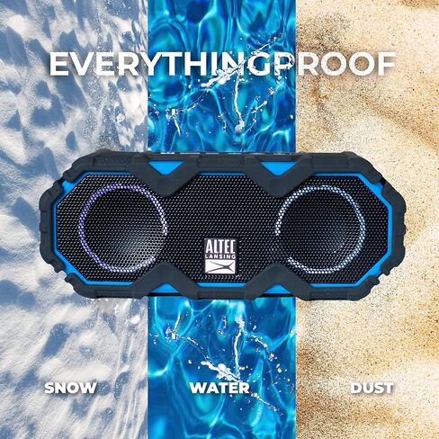Altec Lansing LifeJacket Mini - Waterproof Bluetooth Speaker with Lights, Portable Wireless Speaker for Pool, Beach, Hiking, Sports, Camping, 16 Hour Playtime, Floats in Water in Saudi Arabia
