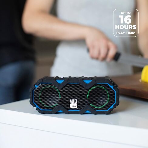 Altec Lansing LifeJacket Mini - Waterproof Bluetooth Speaker with Lights, Portable Wireless Speaker for Pool, Beach, Hiking, Sports, Camping, 16 Hour Playtime, Floats in Water in Saudi Arabia