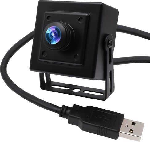 اي ال بي كاميرا ويب 16 ميجابكسل بزاوية واسعة 180 درجة، كاميرا ويب IMX298 UHD 3496P لمسح المستندات وجواز السفر كاميرا ويب 16 ميجابيكسل قياس صناعي USB لويندوز، لينكس، ماك، راسبيري باي او اس in Saudi Arabia