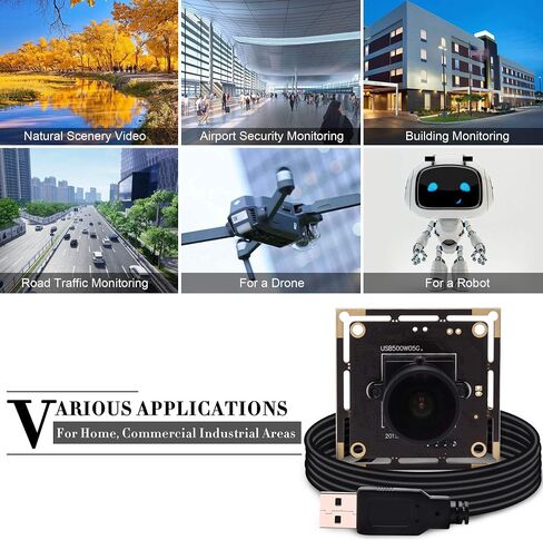 وحدة كاميرا USB SVPRO 5 ميجابكسل Aptina MI5100 USB مع كاميرا خالية من التشويش 100 درجة، لوحة كاميرا عالية الدقة 2592 × 1944 مع حقيبة صغيرة، كاميرا استنساخ عالية الألوان in Kuwait